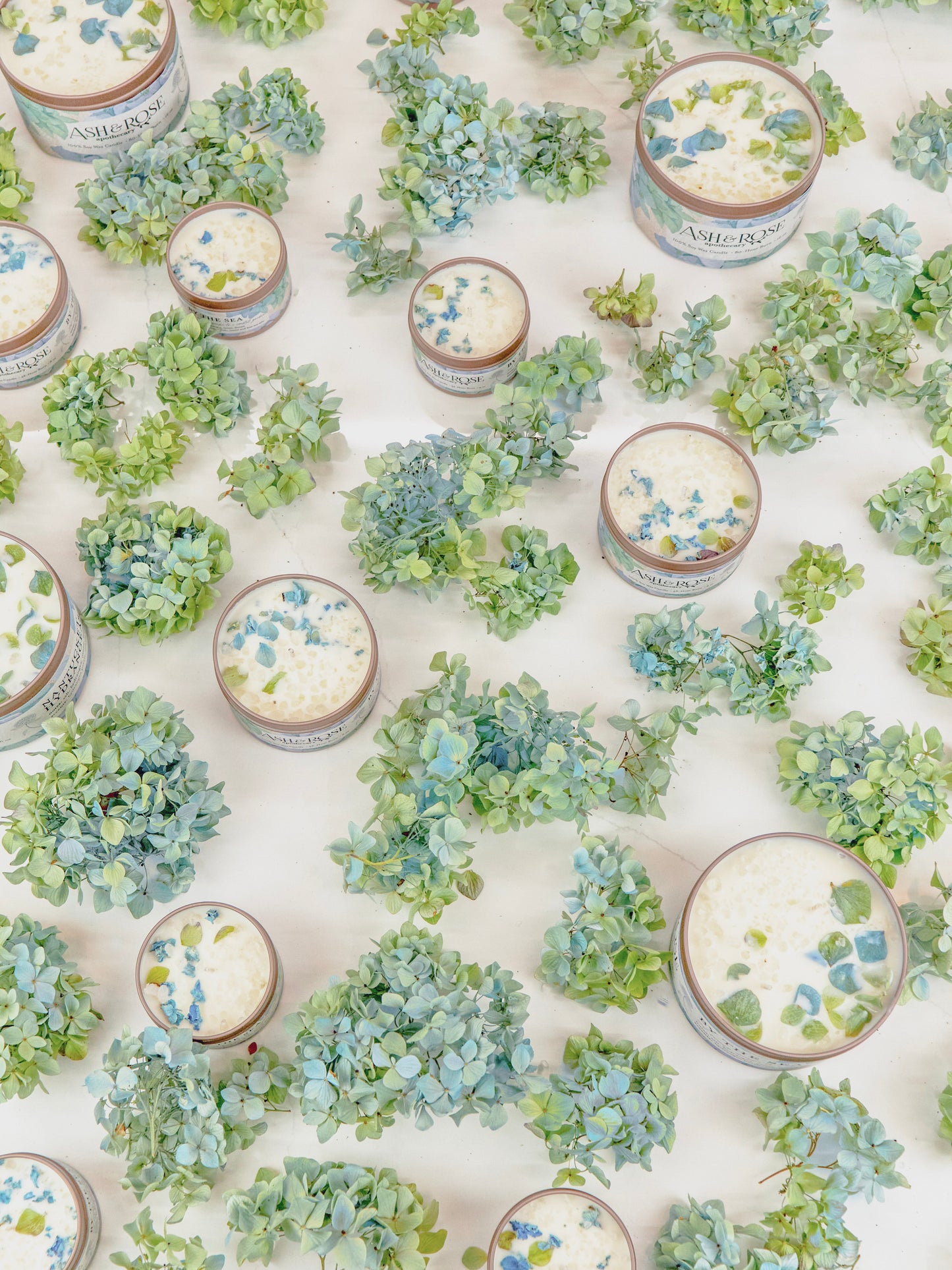BY THE SEA Hydrangea Sea Salt Candle