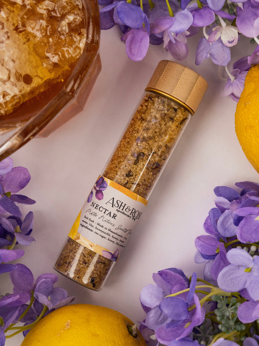 NECTAR Bath Soak Vial - Ash & Rose Bath Soak