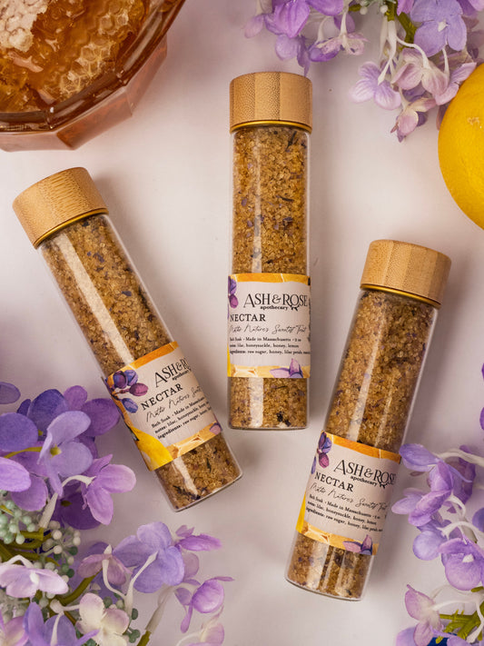 NECTAR Bath Soak Vial - Image 2 - Ash & Rose Bath Soak